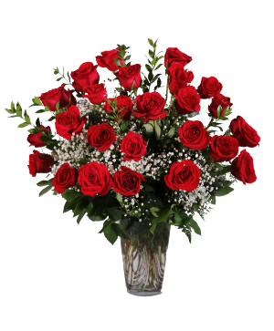 2 DZ RED ROSES  ARRANGEMENT 