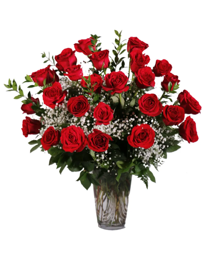 2 DZ RED ROSES  ARRANGEMENT 