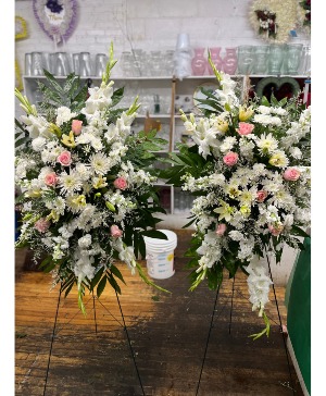 Standing Spray by Designer #002 Funeral arrangement