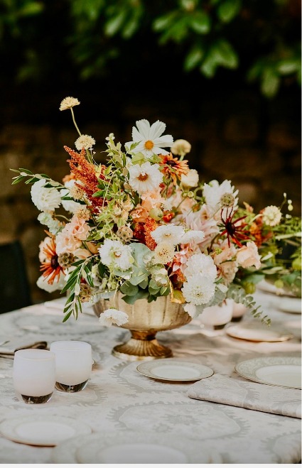 SET OF 2- STUNNING WILDFLOWERS TABLE CENTERPIECES