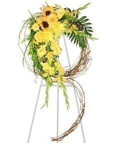 SUNSHINE OF LIFE Sympathy Wreath in Talladega, AL | GAITHER'S FLORIST