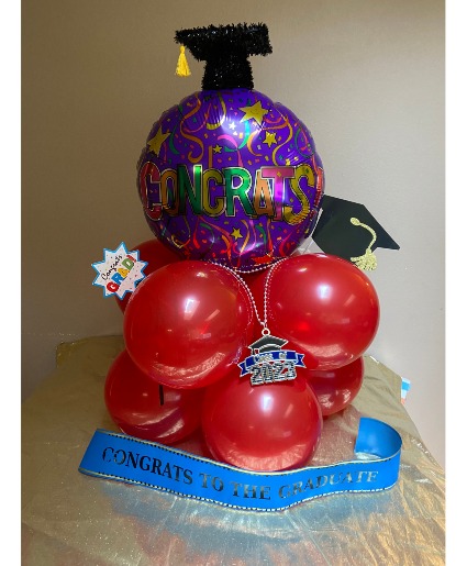  grad center piece balloons  with accents