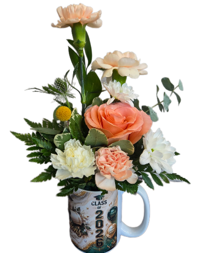 2026 Grauduation  Mug and flowers