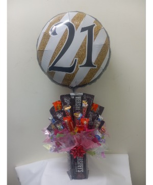 #21 hersheys candy bouquet 