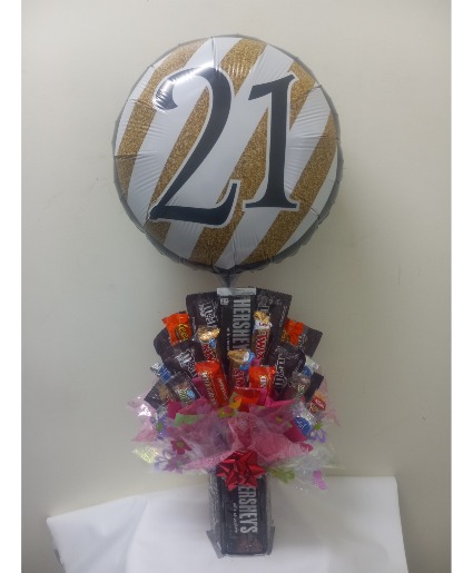 #21 hersheys candy bouquet 