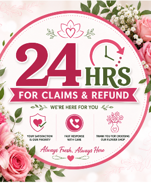24-Hour Claims & Refund Policy Call Us for Faster Service & Daily Specials: (915) 303-8500 Text Us to Order Anytime: (915) 505-3708 Your trusted source for Flowers & Delivery in El Paso TX