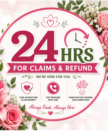 24-Hour Claims & Refund Policy Call Us for Faster Service & Daily Specials: (915) 303-8500 Text Us to Order Anytime: (915) 505-3708 Your trusted source for Flowers & Delivery in El Paso TX