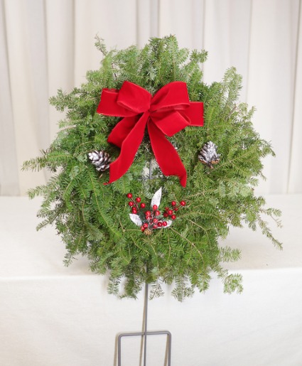 24" Cemetery Wreath on Stand OUT OF STOCK