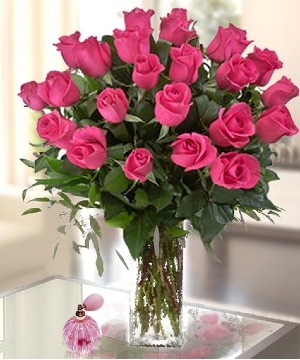 2 Dozen Pink Roses 