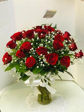24 Long Stem Red Roses Roses 