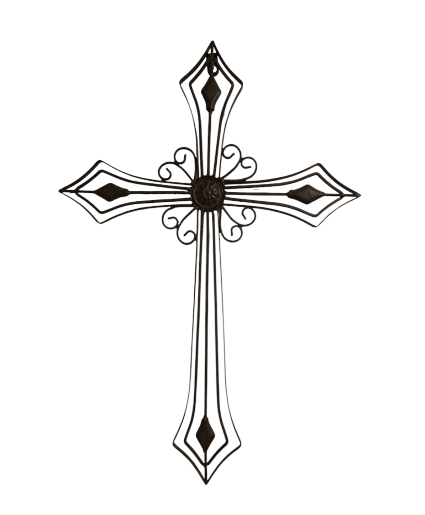 24" Premium Metal Cross 