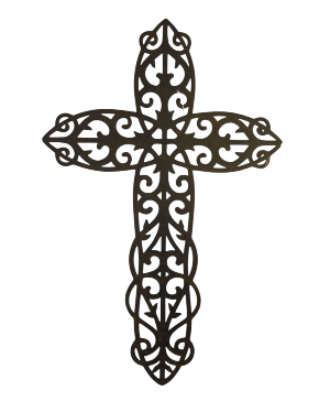 24" Metal Cross 