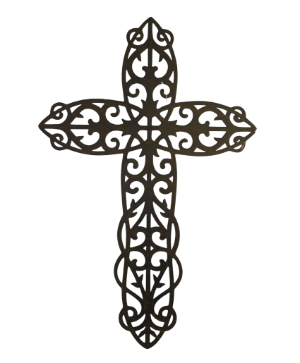 24" Metal Cross 