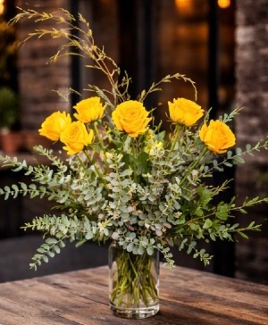 Texas Yellow  Rose Arrangement