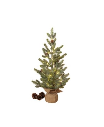 24" Pre-lite Tree w/Burlap Bag Gift