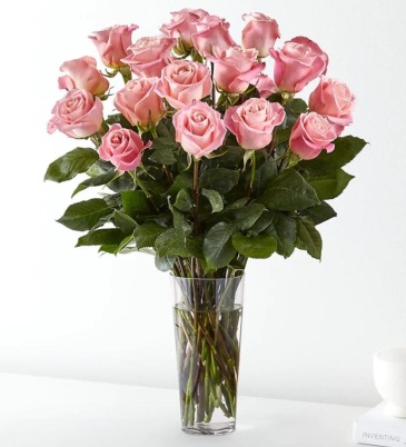24 Pretty Pink Roses  in Frederick, MD | Maryland Florals