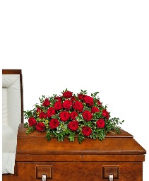 24 Rose Casket Spray Sympathy