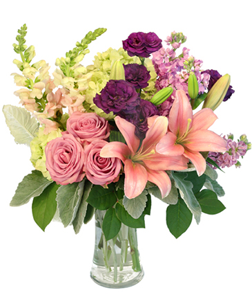 Lily's Afterglow Flower Arrangement in Riverside, CA | Willow Branch Florist of Riverside