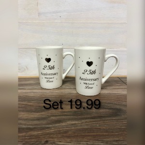 25th Anniversary Mugs 
