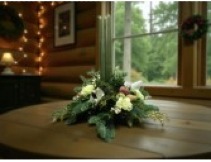 3 Candle Round Arrangement  