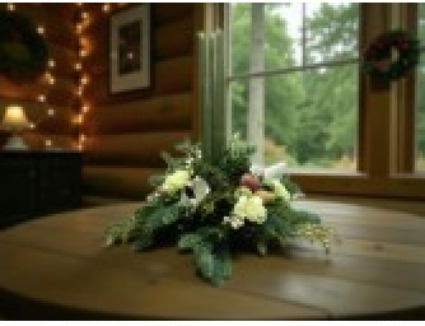 3 Candle Round Arrangement  