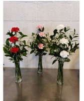 3 Carnation Budvase BV8 Bud vase