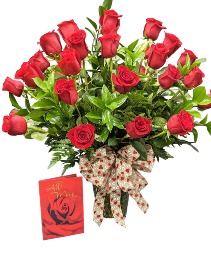 3 Dozen Roses Vase Arrangement