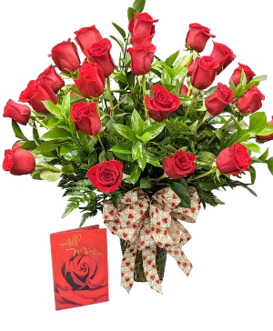 3 Dozen Roses Vase Arrangement