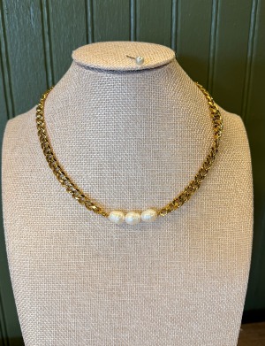 3 Pearl Necklace Lifetime Warranty/Water Resistant