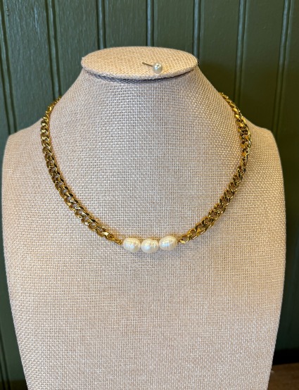 3 Pearl Necklace Lifetime Warranty/Water Resistant