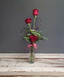 3 Rose Bud Vase Bud Vase