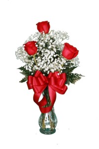 3 Roses Arranged 