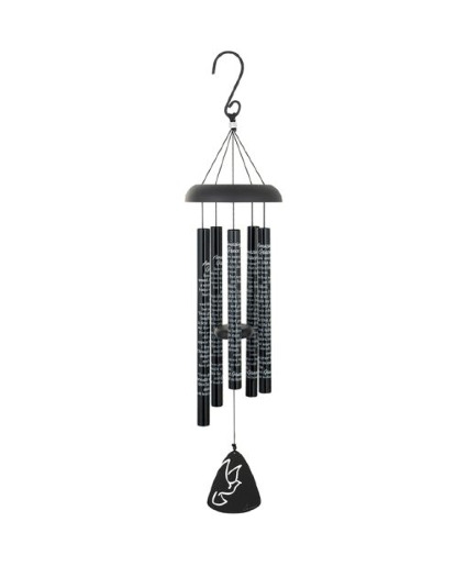 30" Black Amazing Grace  Wind Chime Gift