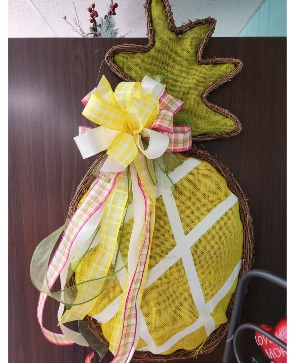30 "pineapple wreath for door 