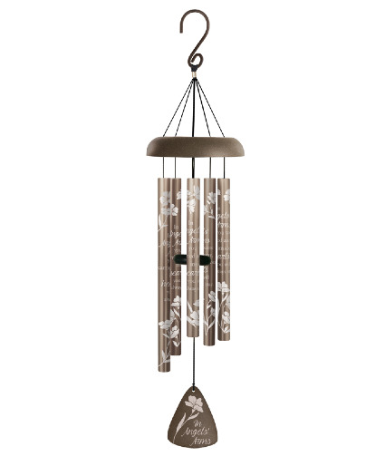 30" Silhouette Windchimes In Angels' Arms