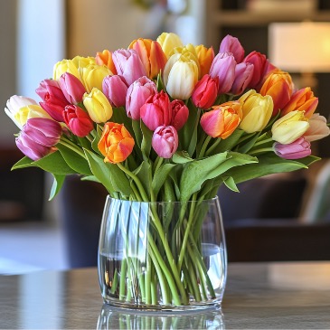30 Tulips assorted   in Coconut Grove, FL | Luxury Flowers
