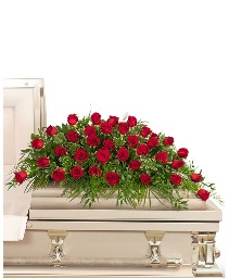 36 Red Roses Casket Spray Flower Arrangement