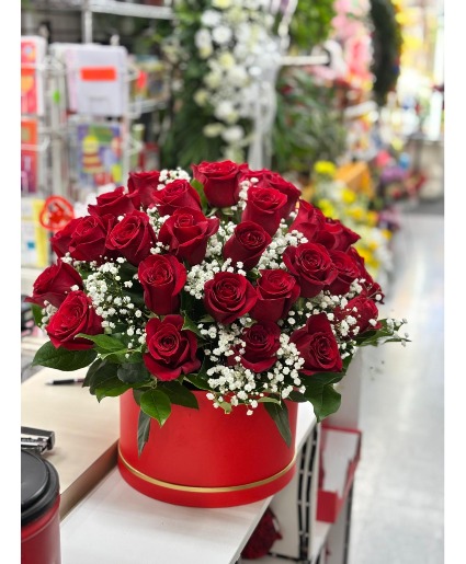 36 rose box Box arrangement