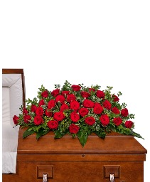 36 Rose Casket Spray Sympathy Arrangement