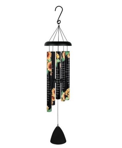 38" Black Amazing Grace Picturesque Chime Powell Florist Sympathy