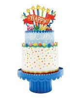 3D Popup Birthday Cake Card 3D Birthday Card 