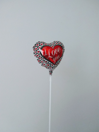 I love you! 4" foil balloon 