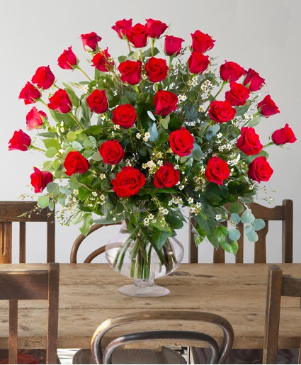4 Doz, 5 Doz, or 6 Doz Roses Arrangement