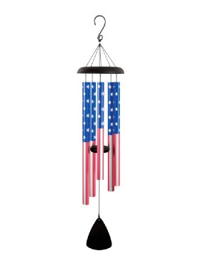 44" American Flag Chime Powell Florist Gift Item