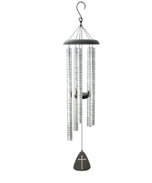 44" Foot Prints Wind Chime With Rental Stand and Bow