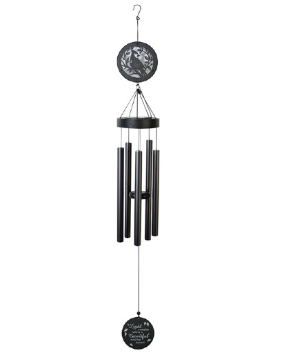 45" Solar Cardinal Beautiful Soul  Sympathy Windchime