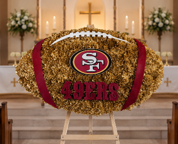 49ers Football Arrangement  in Whittier, CA | Rosemantico Flowers