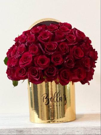 Golden Love Flower Box 