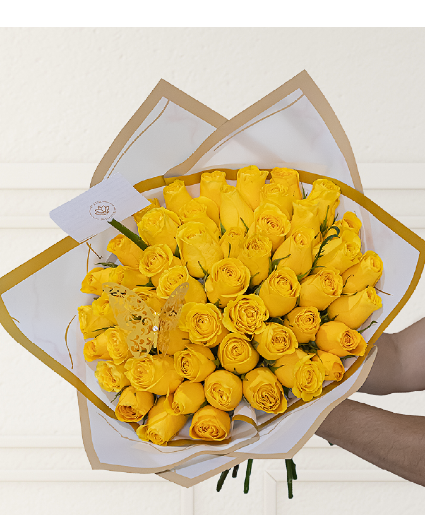 50 yellow roses flowers