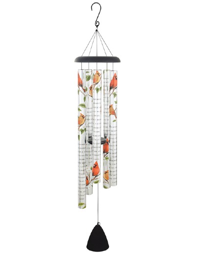 55" Cardinal Sonnet Chime Sympathy Windchime